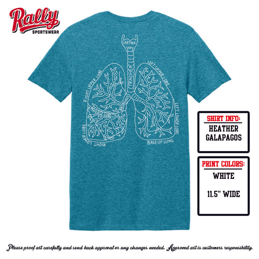 BUMCR - Baylor UMC Respiratory SS Tee - Teal