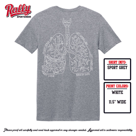 BUMCR - Baylor UMC Respiratory SS Tee - Grey