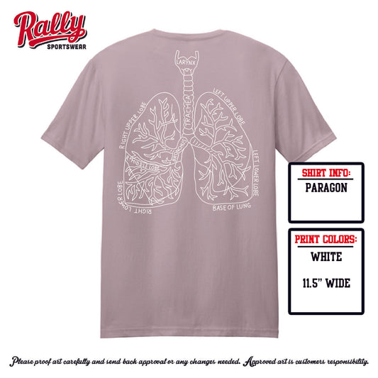 BUMCR - Baylor UMC Respiratory SS Tee - Pink