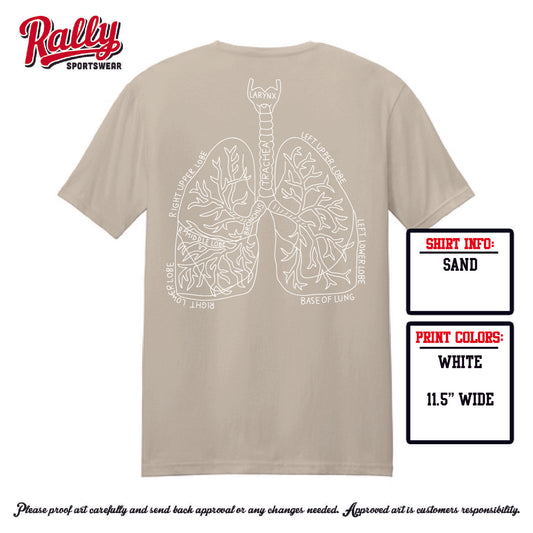 BUMCR - Baylor UMC Respiratory SS Tee - Tan