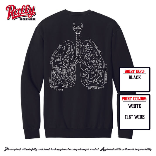 BUMCR - Baylor UMC Respiratory Sweatshirt - Black