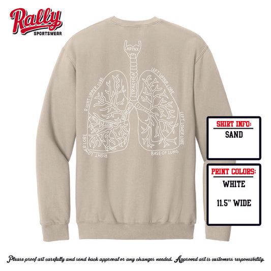 BUMCR - Baylor UMC Respiratory Sweatshirt - Tan