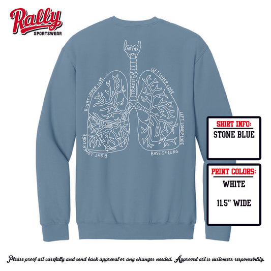 BUMCR - Baylor UMC Respiratory Sweatshirt - Blue
