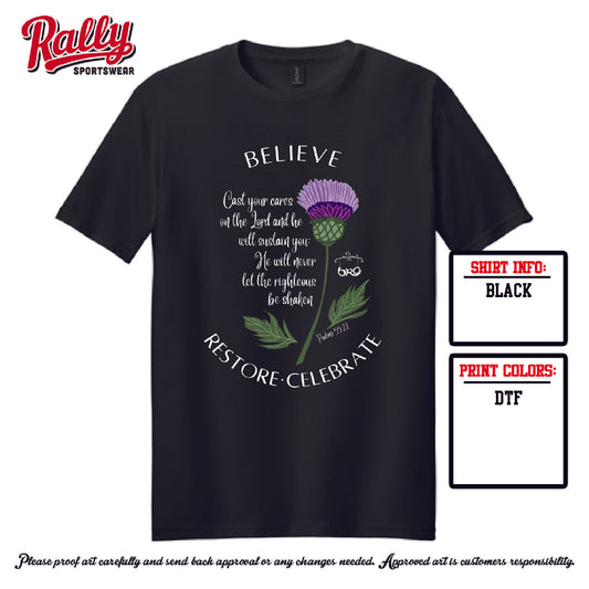 BRA25 - Psalm 55:22 (Various Colors and Styles)