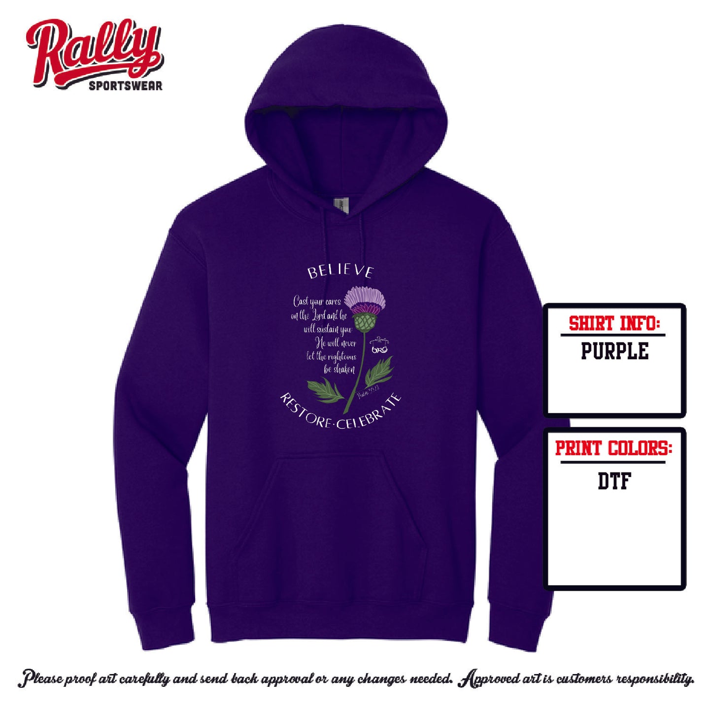 BRA25 - Psalm 55:22 (Various Colors and Styles)