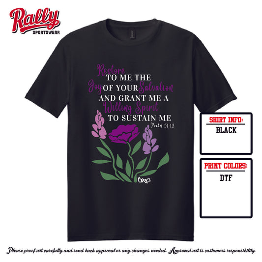 BRA25 - Psalm 51:12 (Various Colors and Styles)