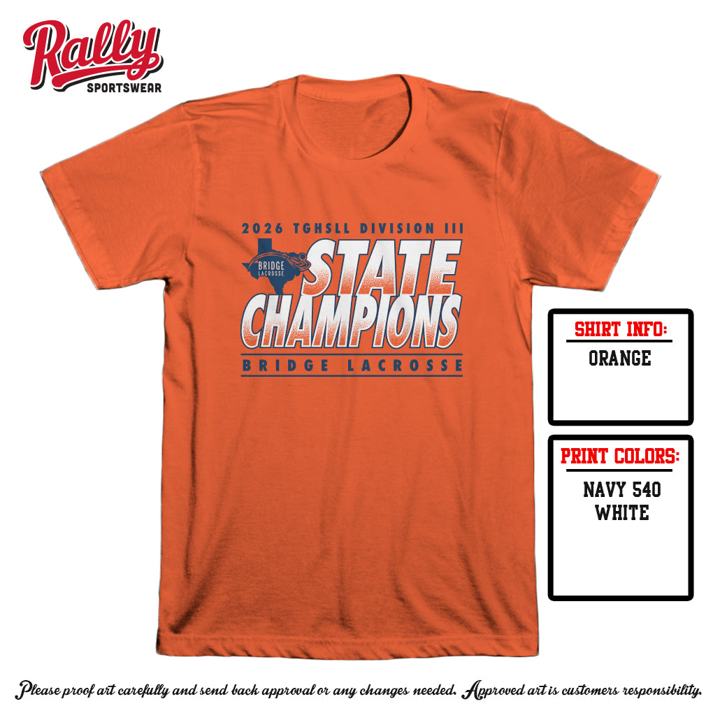 BPLSTATE26 -  CHAMPIONS Tee Cotton - Orange