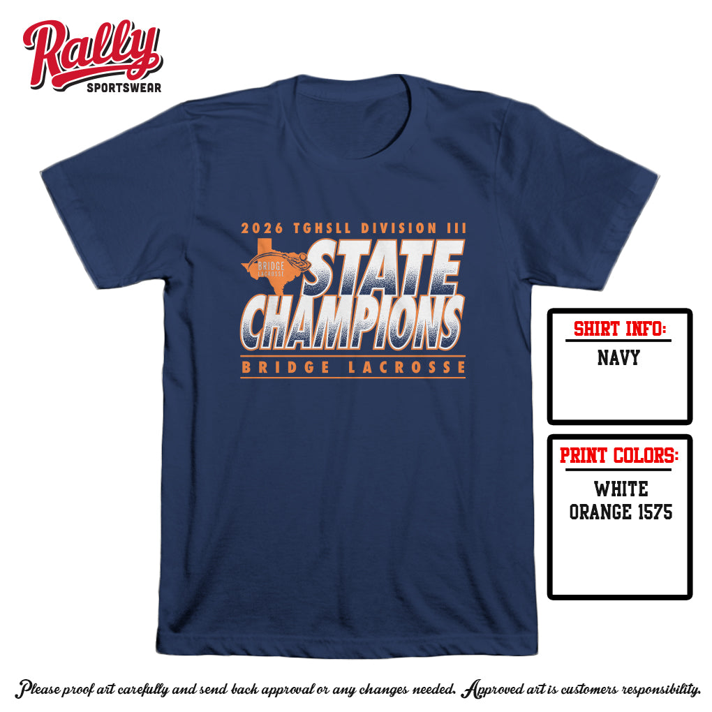 BPLSTATE26 -  CHAMPIONS Tee DRI FIT - Navy