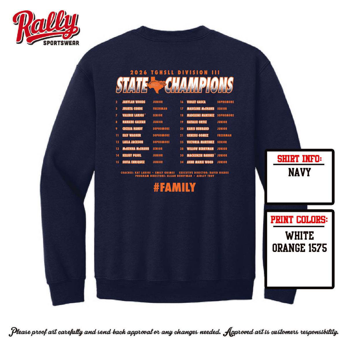 BPLSTATE26 - CHAMPIONS Sweatshirt - Navy