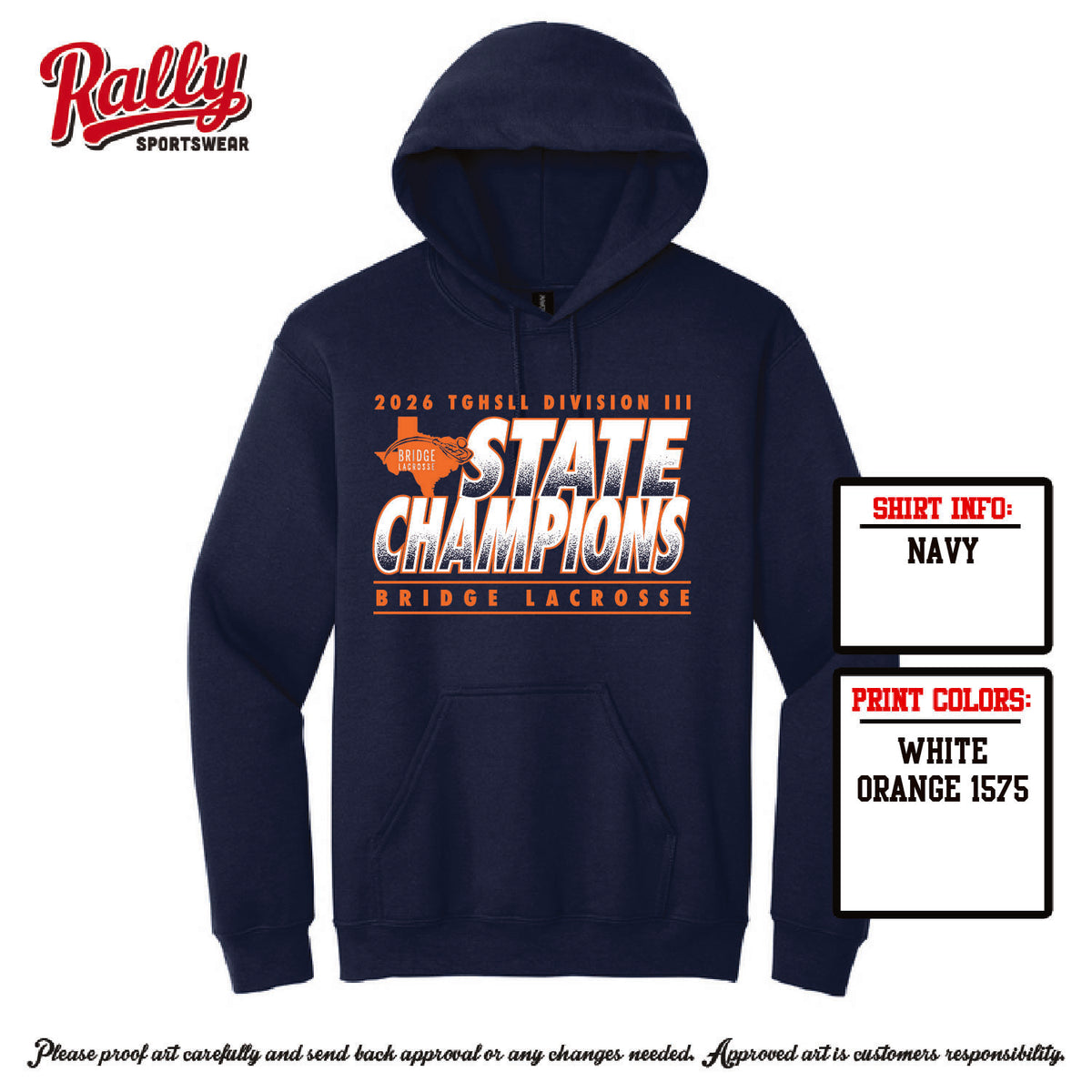 BPLSTATE26 - CHAMPIONS Hoodie - Navy