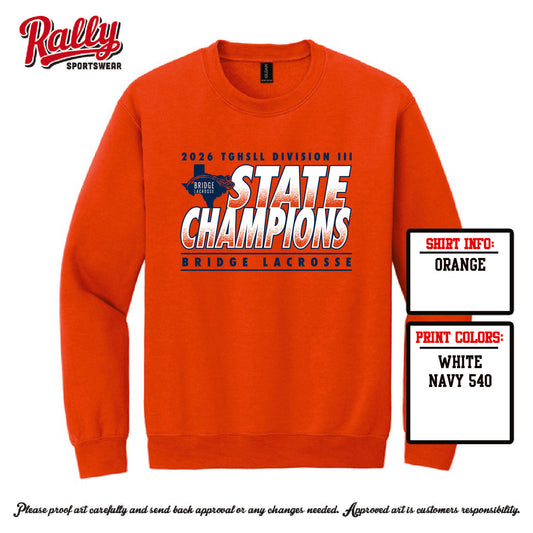 BPLSTATE26 - CHAMPIONS Sweatshirt - Orange