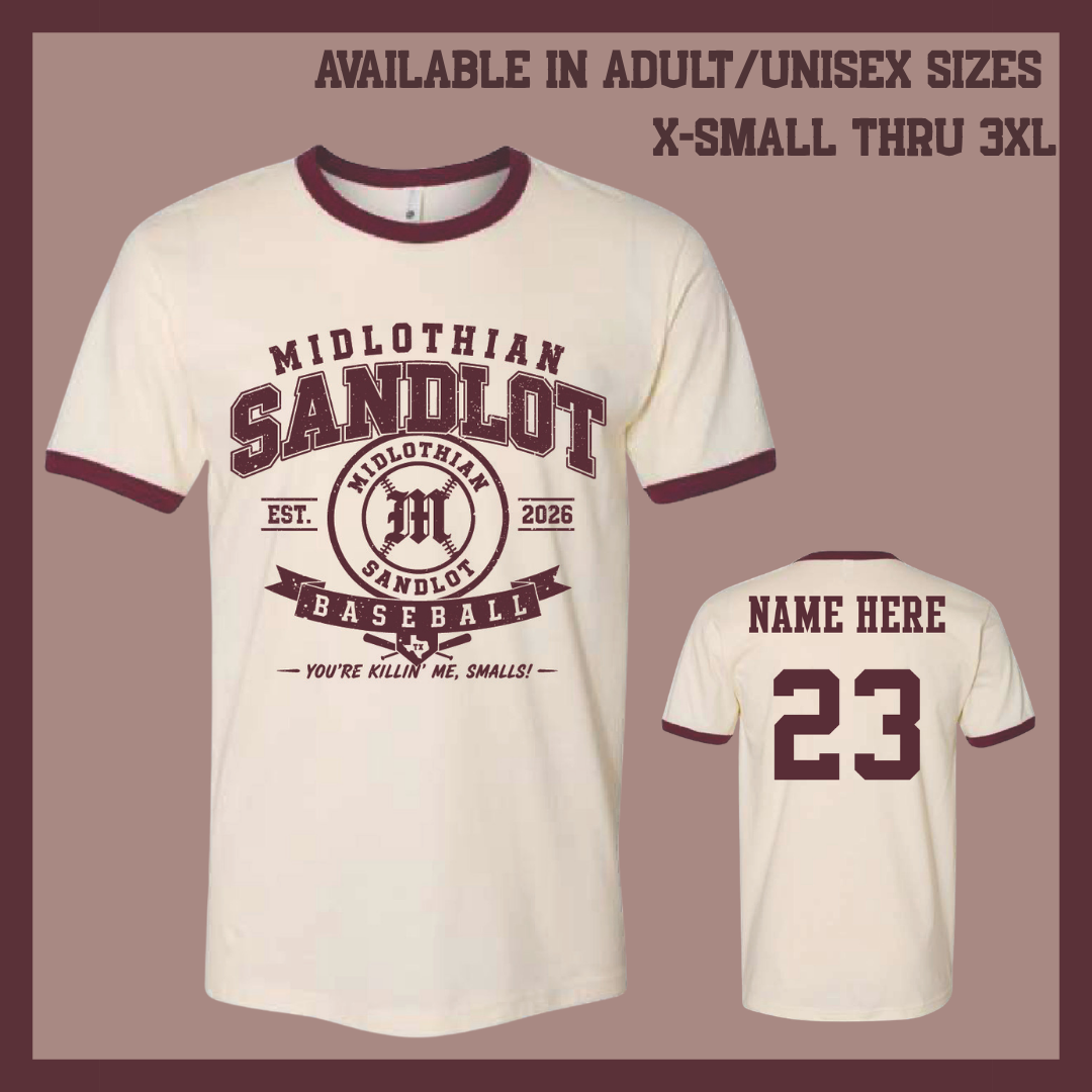 SAND -  SANDLOT FAN RINGER TEE