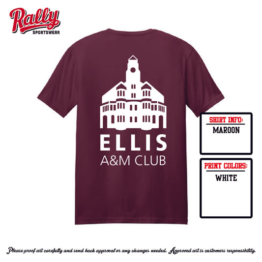 EAMC25 - Ellis A&M Club - Maroon SS Tee