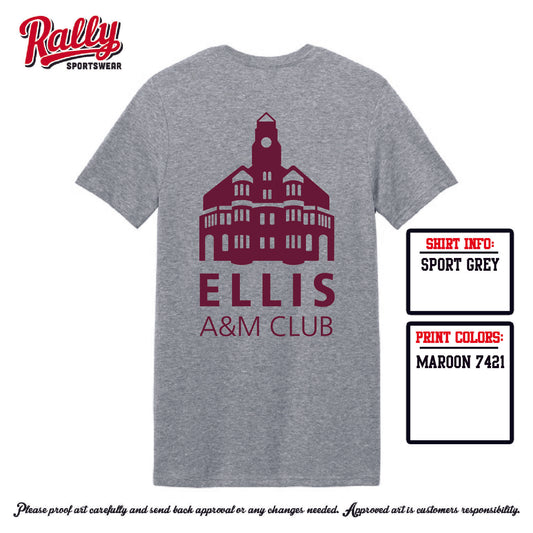 EAMC25 - Ellis A&M Club - Sport Grey SS Tee