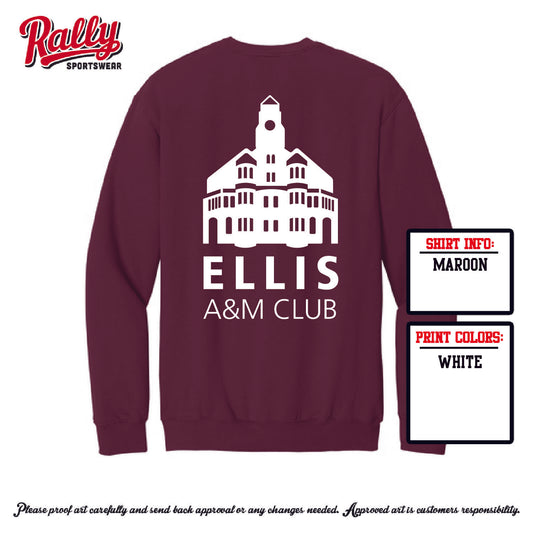EAMC25 - Ellis A&M Club - Maroon Crewneck