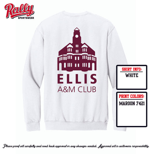 EAMC25 - Ellis A&M Club - White Crewneck