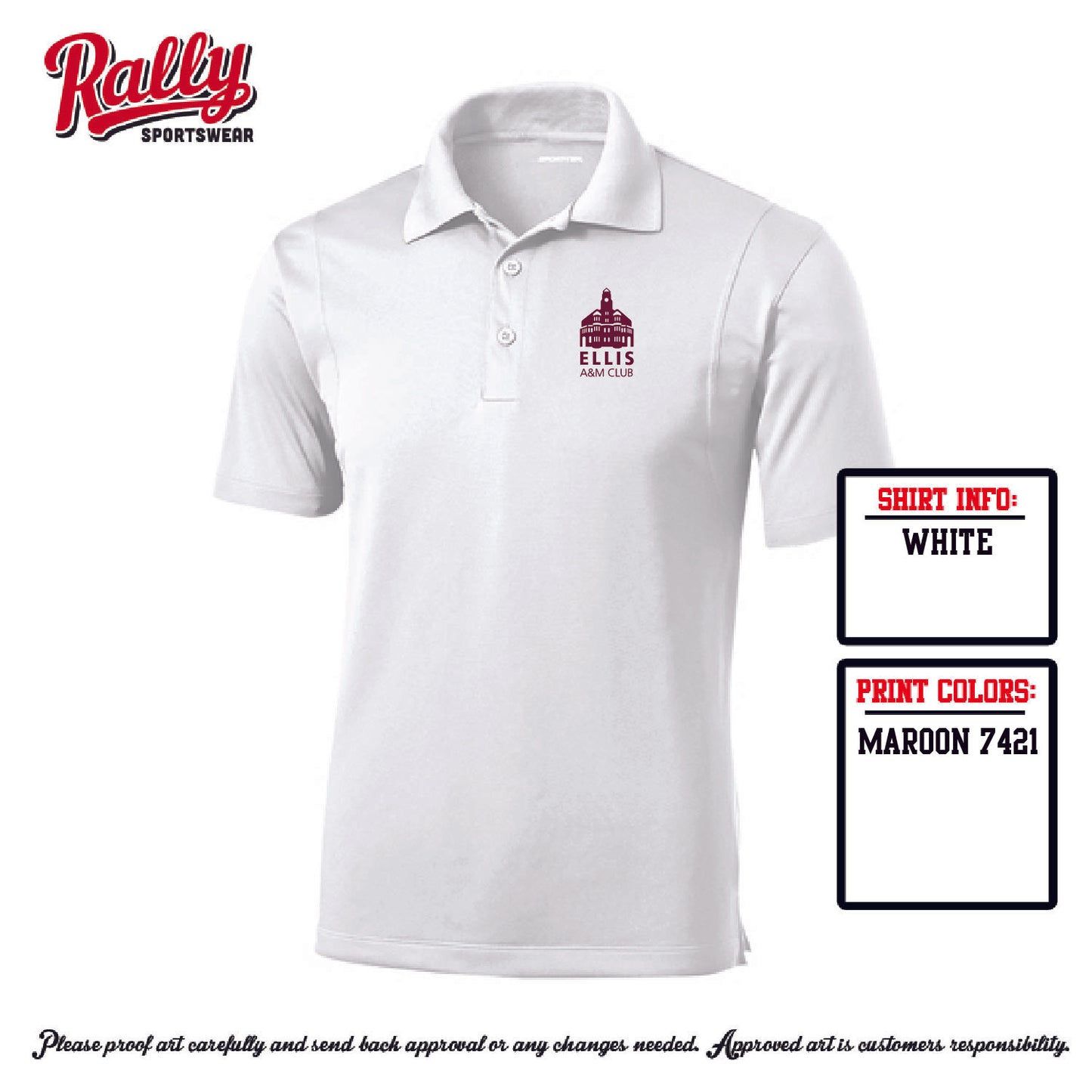 EAMC25 - Ellis A&M Club - White Polo
