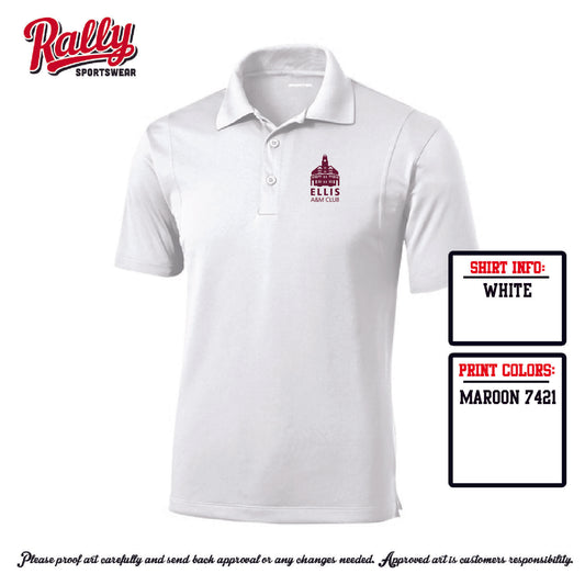 EAMC25 - Ellis A&M Club - White Polo