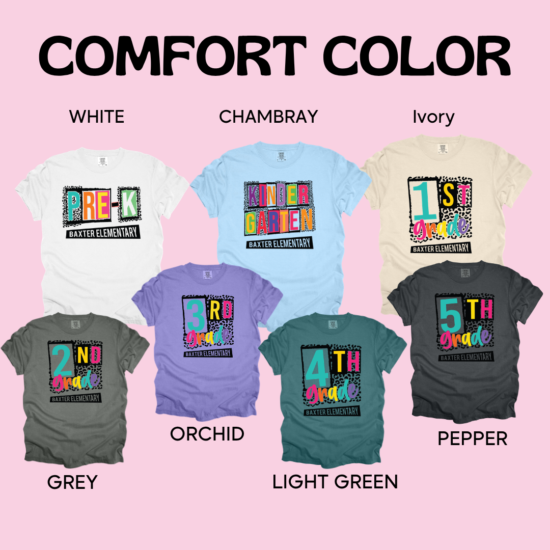 BAXTER GRADE LEVEL SHIRTS