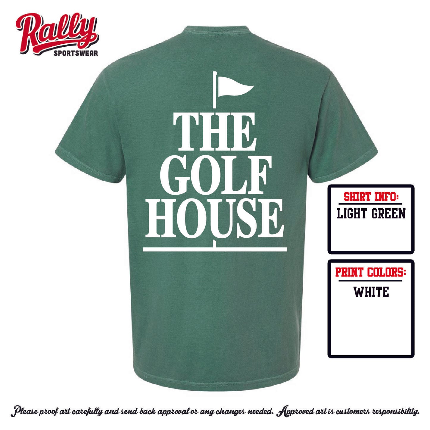 TGH25 -The Golf House - Green Comfort Color - Adult
