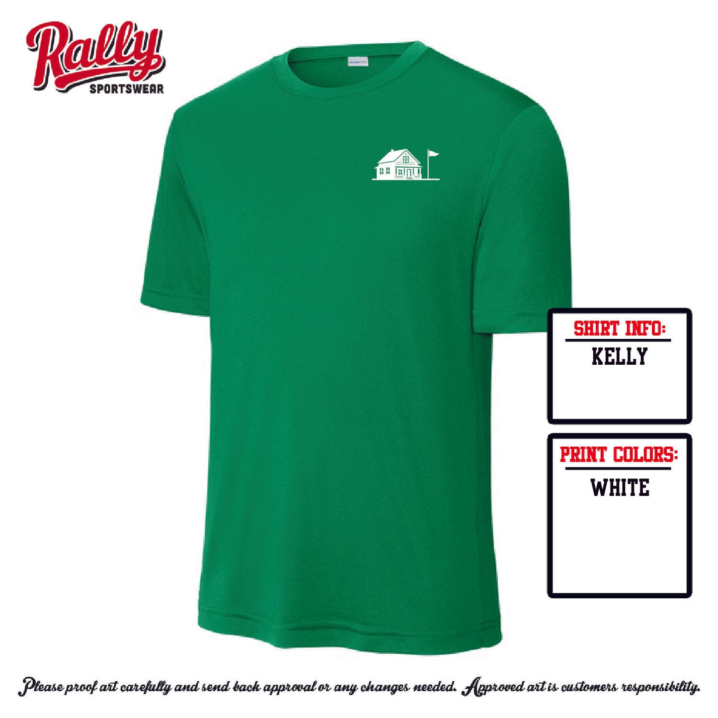 TGH25 -The Golf House - Green DriFit - Adult