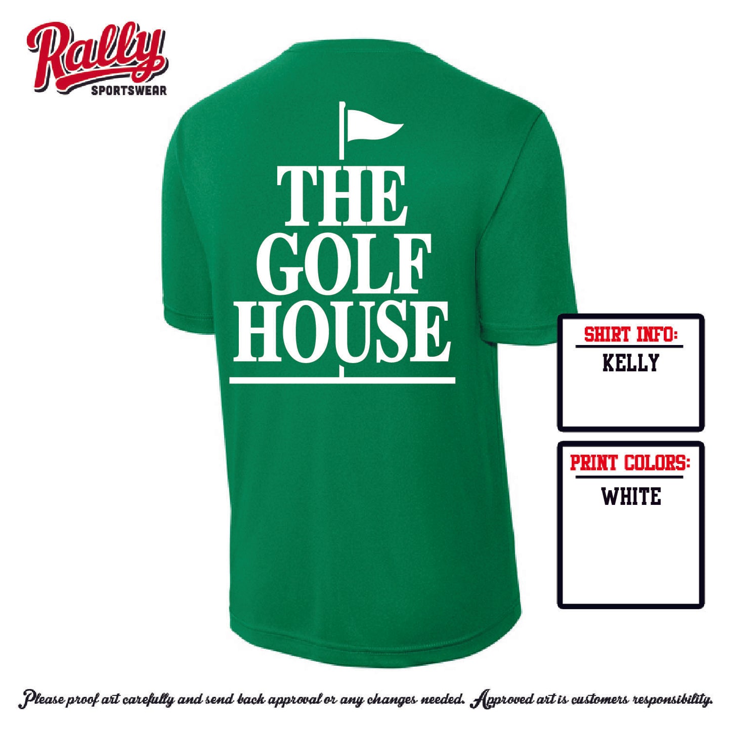 TGH25 -The Golf House - Green DriFit - Adult