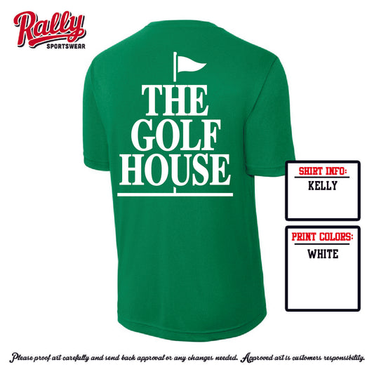 TGH25 -The Golf House - Green Dri Fit - Youth