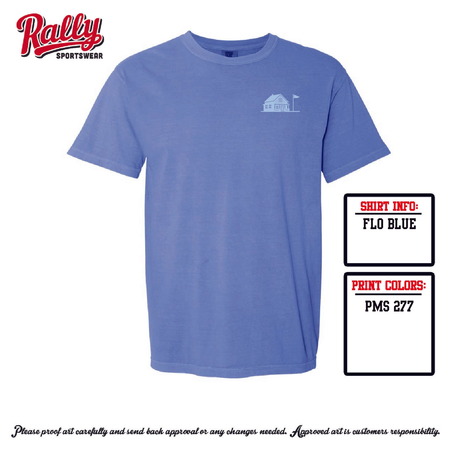 TGH25 -The Golf House - Flo Blue Blue Imprint - Adult