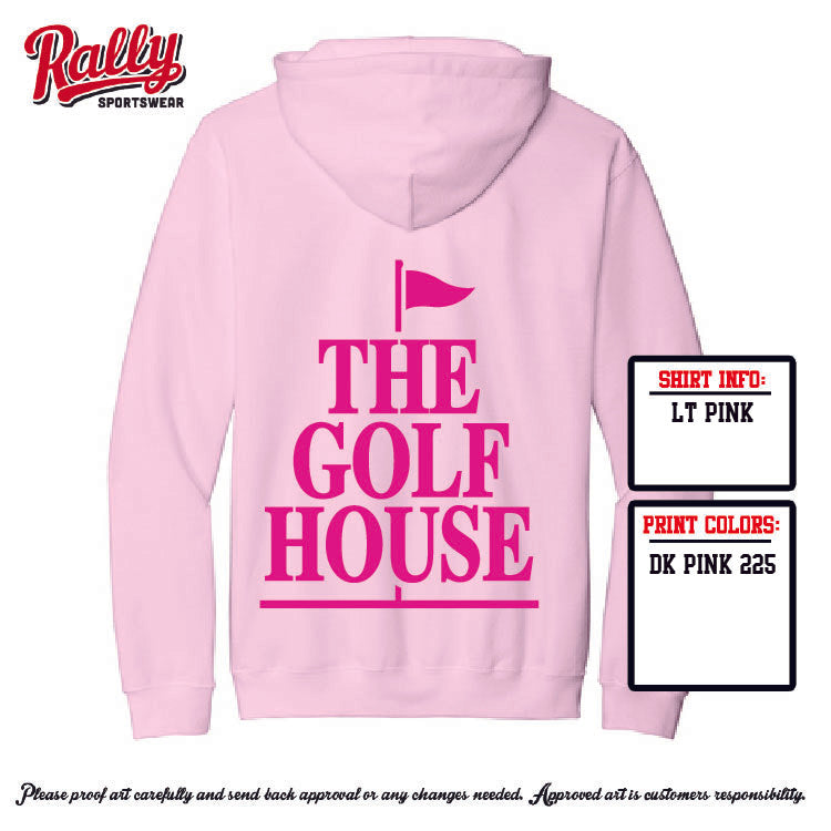 TGH25 -The Golf House - Pink Hoodie - Youth