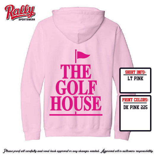 TGH25 -The Golf House - Pink Hoodie - Youth