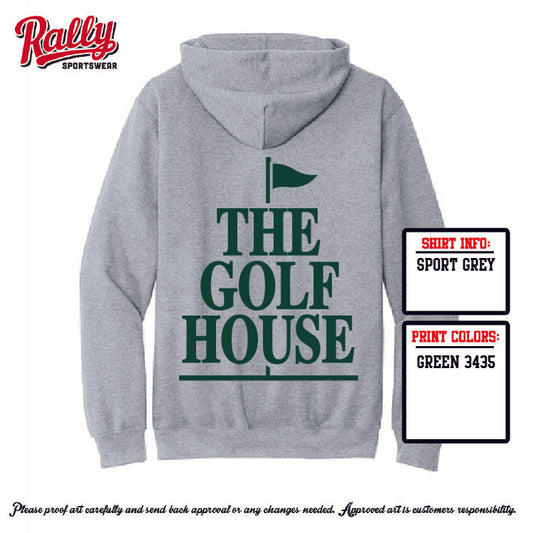 TGH25 -The Golf House - Grey Hoodie - Youth