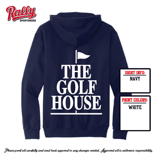 TGH25 -The Golf House - Navy Hoodie - Adult