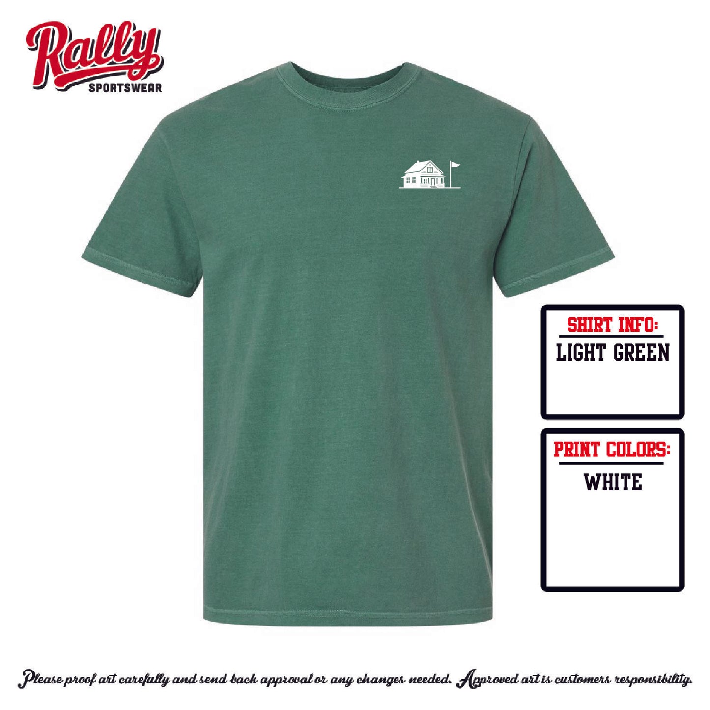 TGH25 -The Golf House - Green Comfort Color - Adult