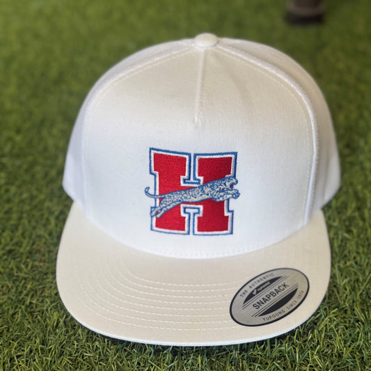 Solid White Heritage YUPOONG Snapback hat