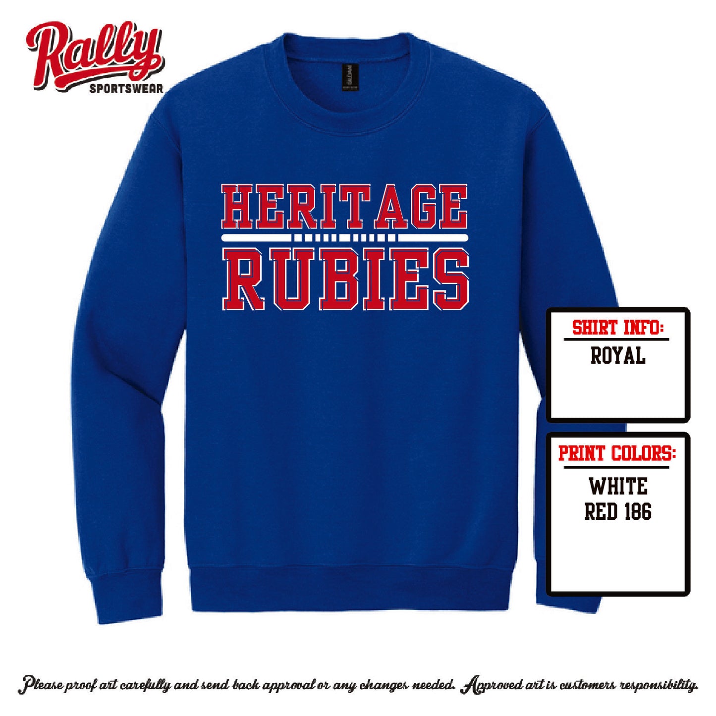 HHSBEL26 - Rubies Collegiate (Various Styles)