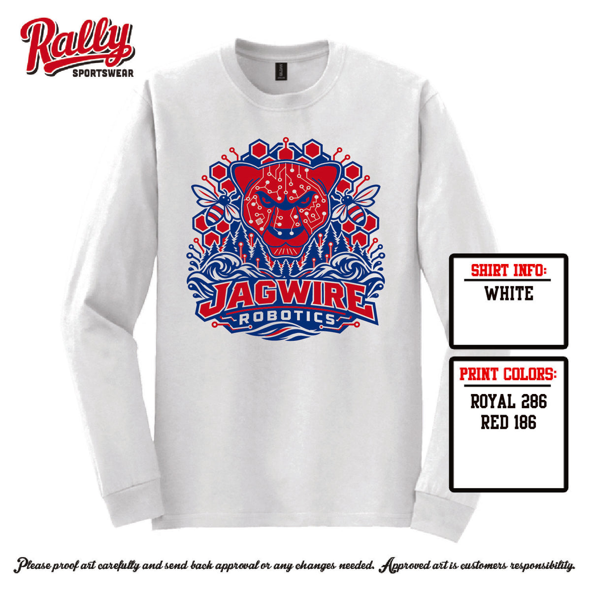 HJWRP27 - Jagwire Robotics Parent Shirt Long Sleeve