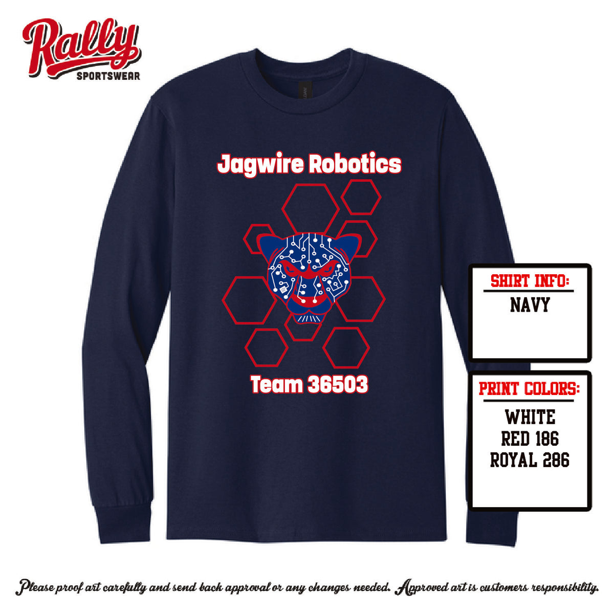 HJWR27 - Jagwire Robotics TEAM SHIRT Long Sleeve