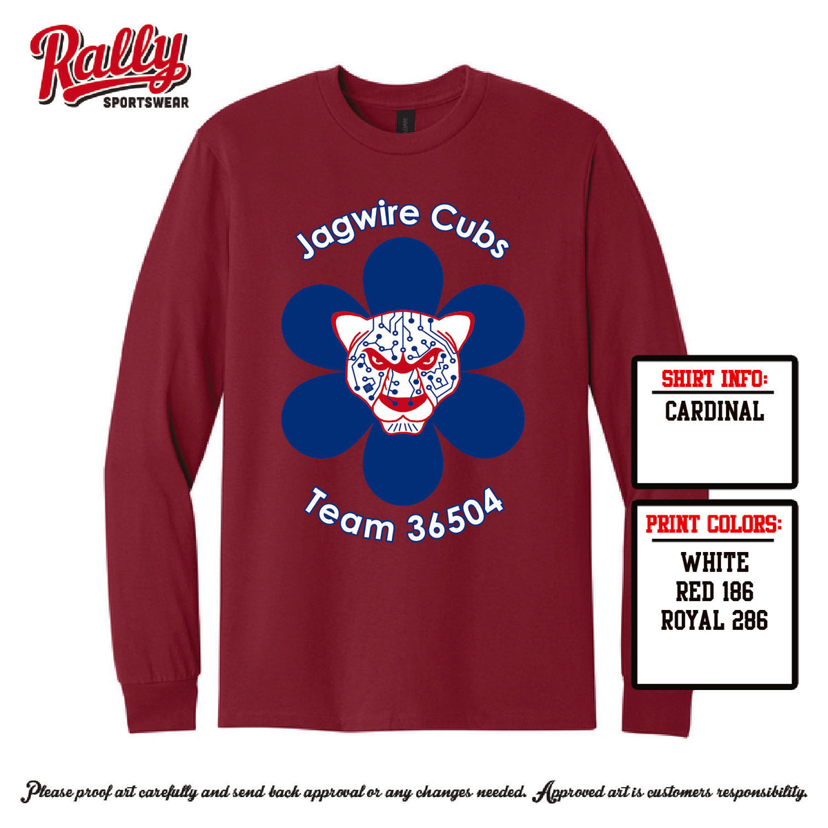 HJWR27 - Jagwire Cubs TEAM SHIRT Long Sleeve