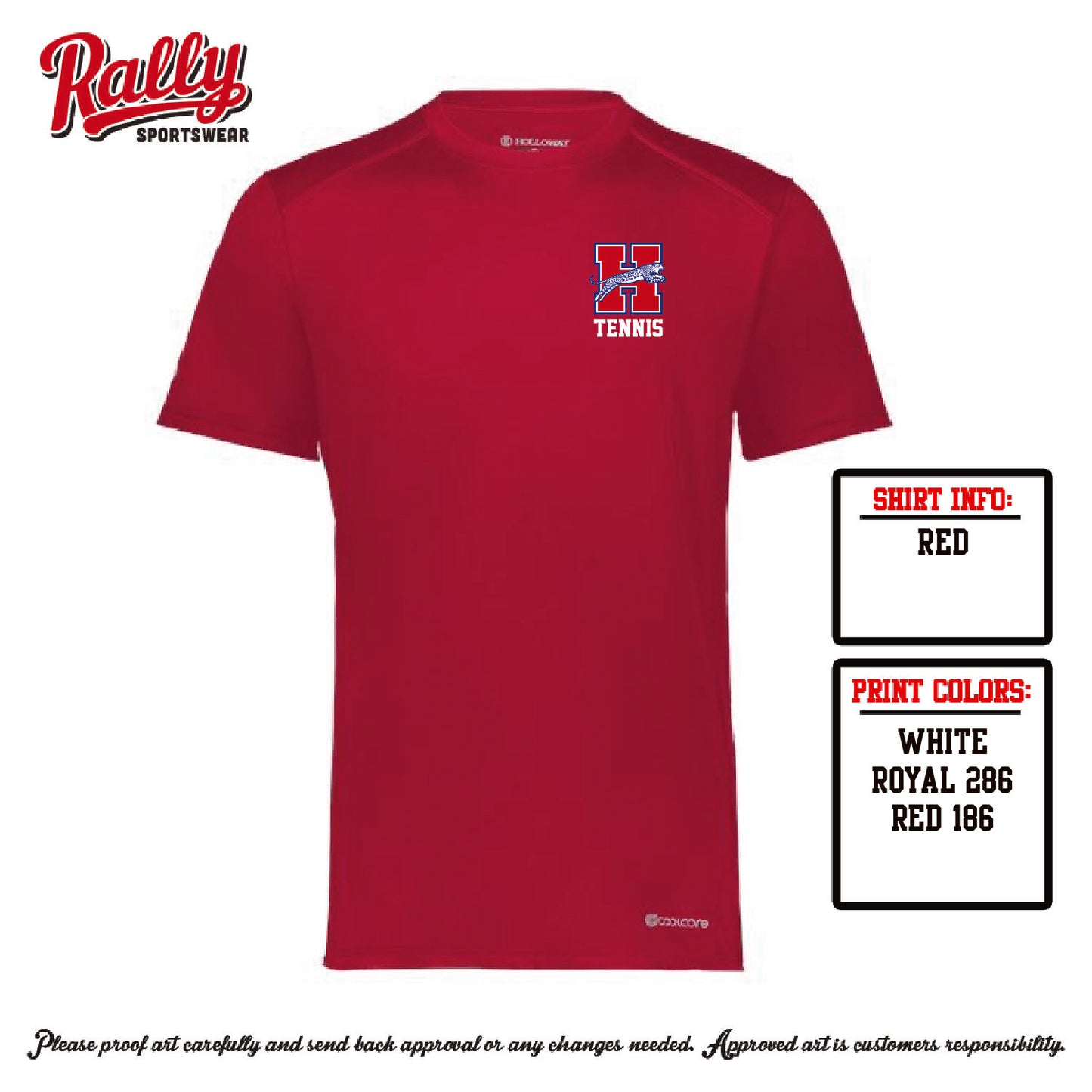 HHSTPC26 - Competition Short Sleeve Dri Fit (Red)