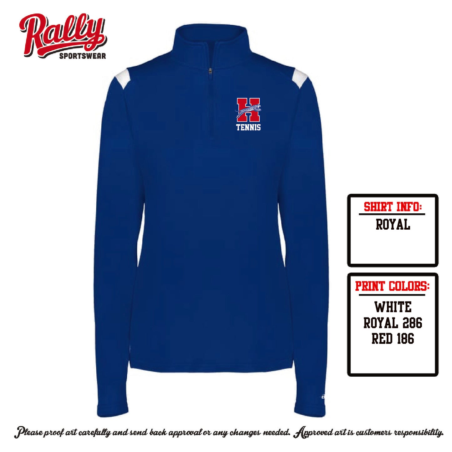 HHSTPC26 - Competition 1/4 Zip Ladies (Royal)