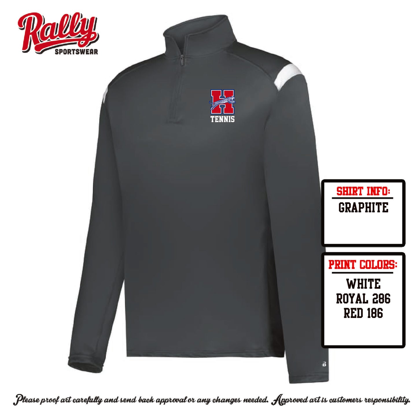 HHSTPC26 - Competition 1/4 Zip Unisex (Charcoal)