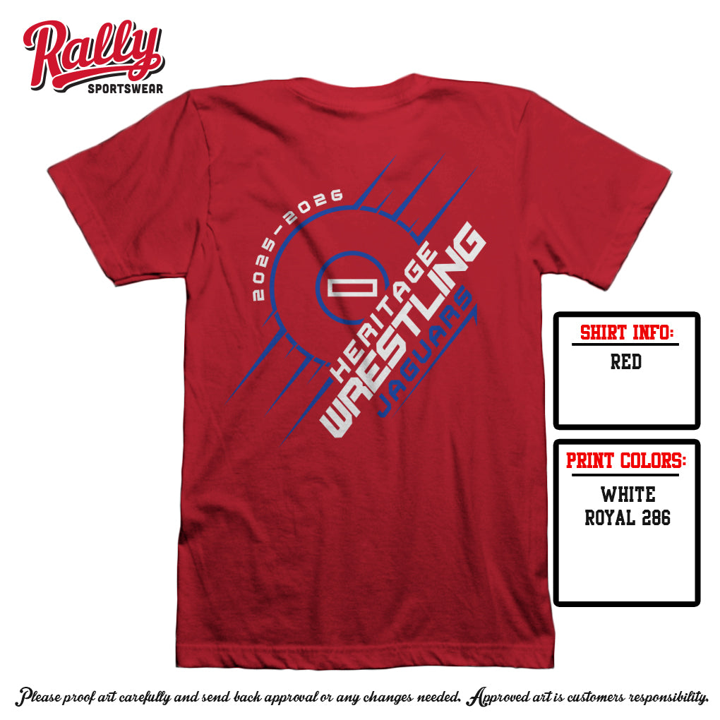 HHS Wrestling - Red Spirit Short Sleeve