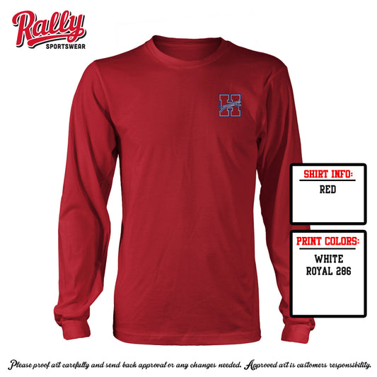 HHS Wrestling 25 - Red Spirit Long Sleeve