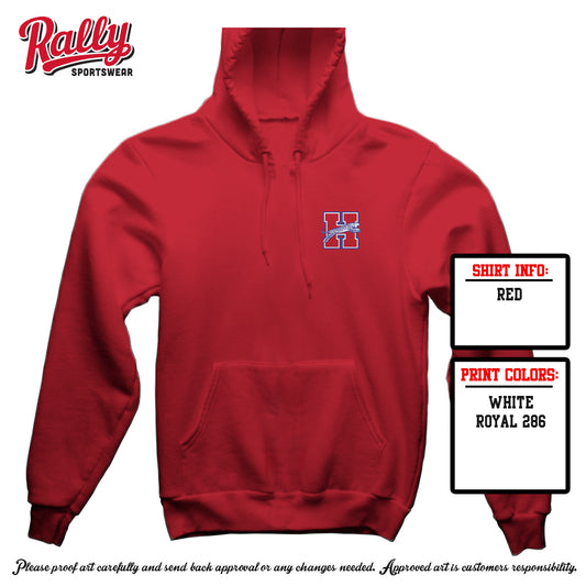 HHS Wrestling - Red Spirit Hoodie