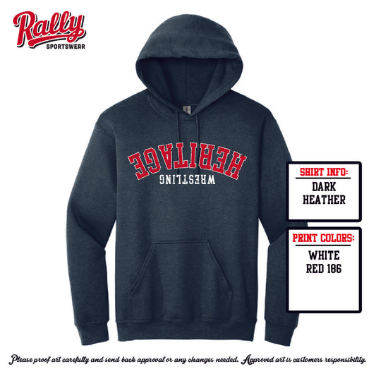 HHS Wrestling - Upside Down Hoodie