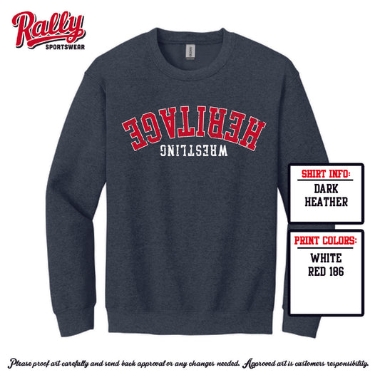 HHS Wrestling - Upside Down Sweatshirt