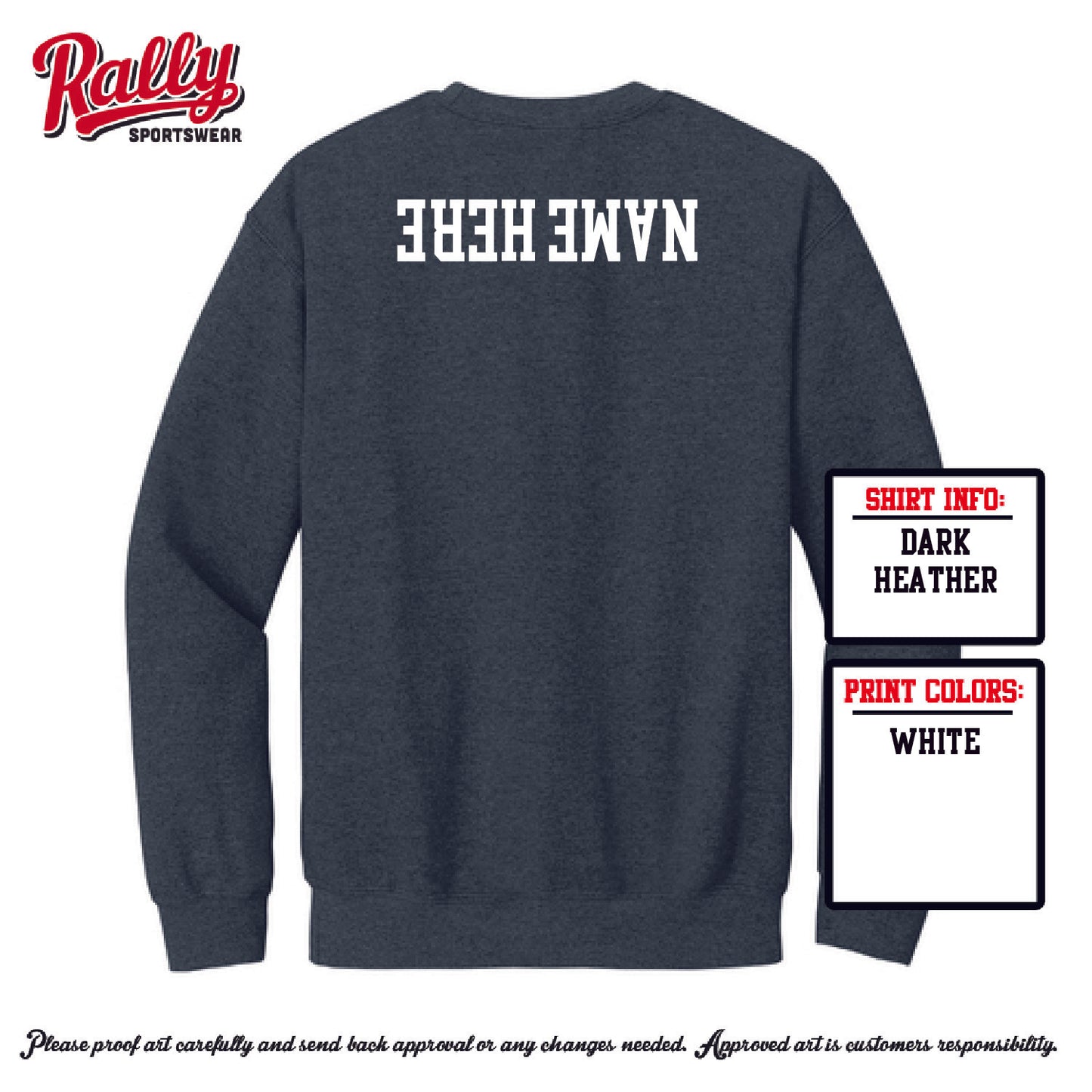 HHS Wrestling - Upside Down Sweatshirt