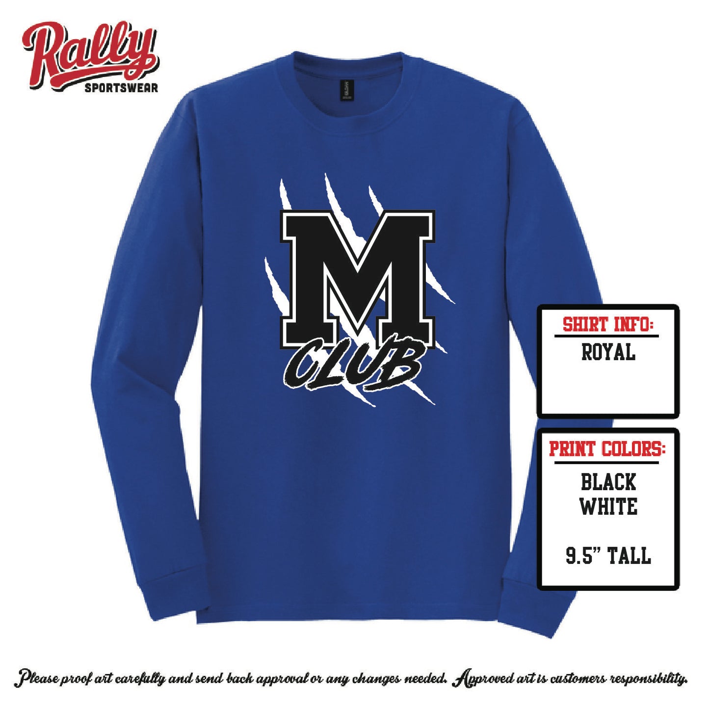 MHSBC26 - Blue Crew Long Sleeve