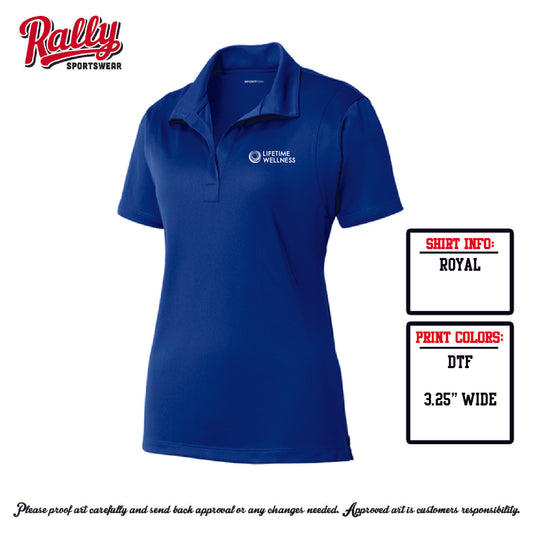 LW26 - Lifetime Wellness Polo - Womens