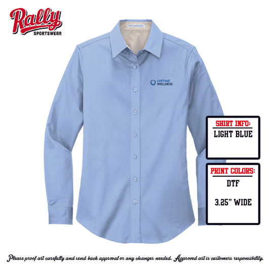 LW26 - Lifetime Wellness Button Down - Women's